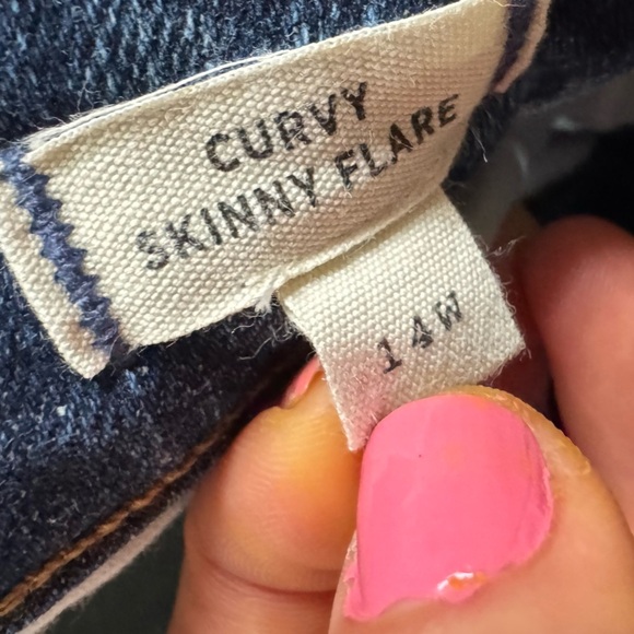 Madewell jeans Plus Skinny Flare Alvord Wash Instacozy Edition NN813 14W - Picture 6 of 13